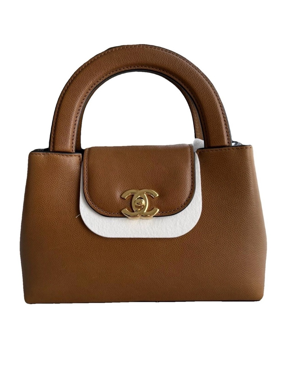 CHANEL Matthieu Blazy Limited Edition Nano Kelly Shopper in Camel Caviar